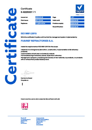 ISO9001:2015 Certificate