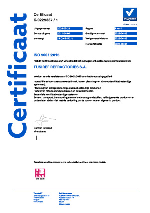 ISO9001:2015 Certificate