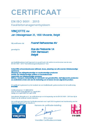 ISO9001:2015 Certificate