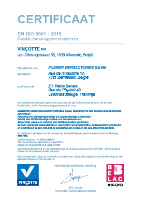 ISO9001:2015 Certificate