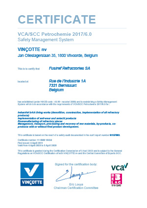 VCA** Version 2017/6.0 Certificate